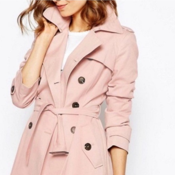 New with tags Relativity Pink Trenchcoat/ raincoat - Picture 2 of 11